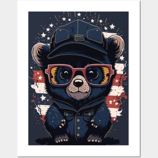 Patriotic Bear Posters and Art